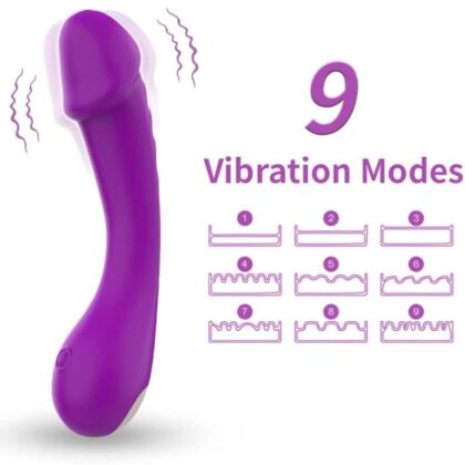 Armony - Dildo Vibrador Ponto-G Silicone Roxo