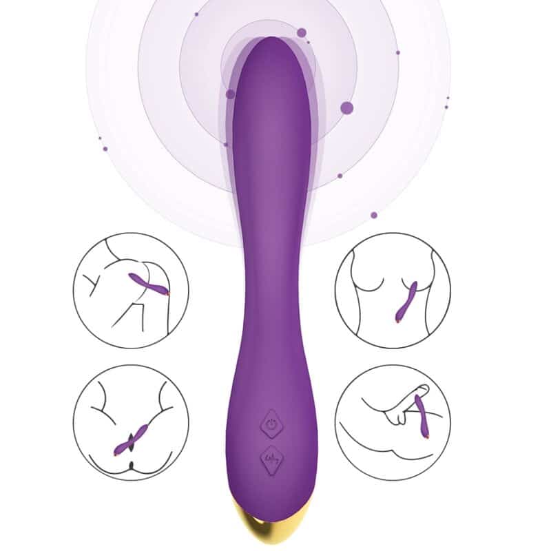 Armony - Flamingo Vibrador Multiposição Roxo - Image 3