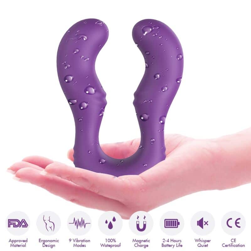Armony - Vibrador Seraph Duplo Controle Remoto Roxo - Image 4
