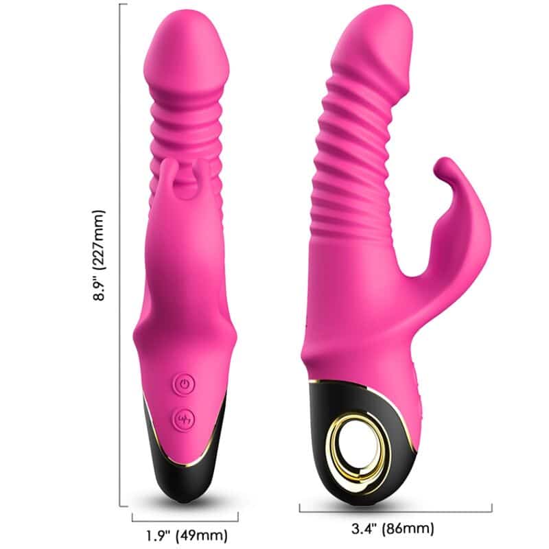 Armony - Zing Dildo Vibrador Coelho Fúcsia - Image 3