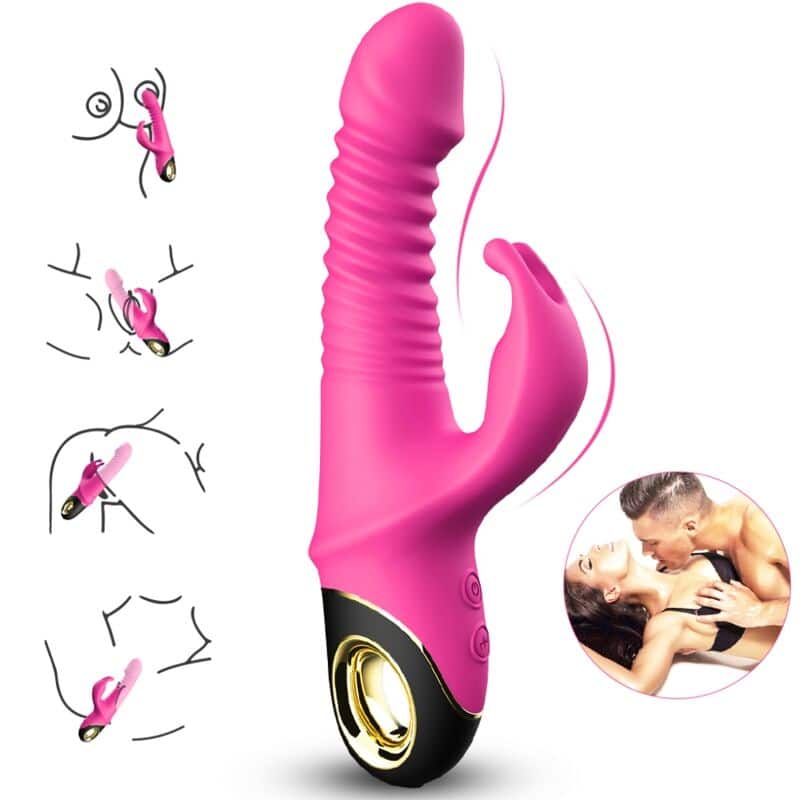 Armony - Zing Dildo Vibrador Coelho Fúcsia - Image 2