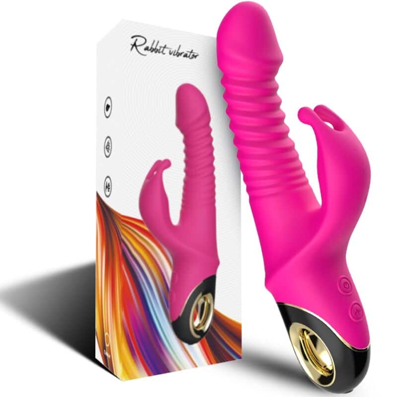 Armony - Zing Dildo Vibrador Coelho Fúcsia - Image 5