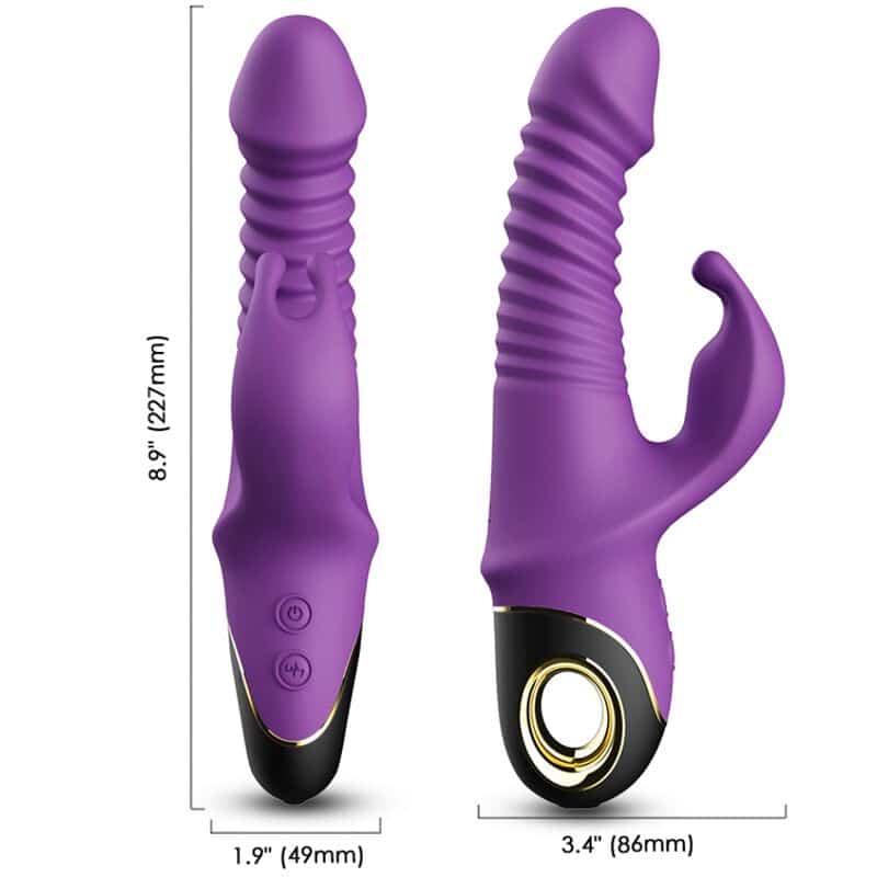 Armony - Zing Dildo Vibrador Coelho Roxo - Image 3