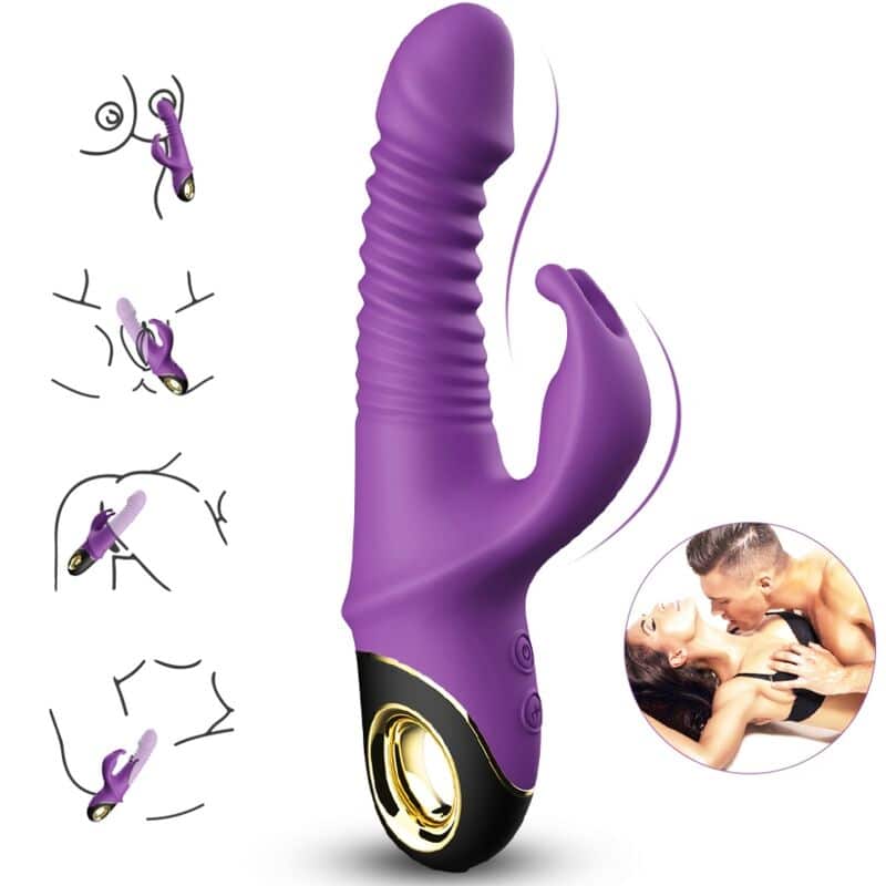 Armony - Zing Dildo Vibrador Coelho Roxo - Image 2