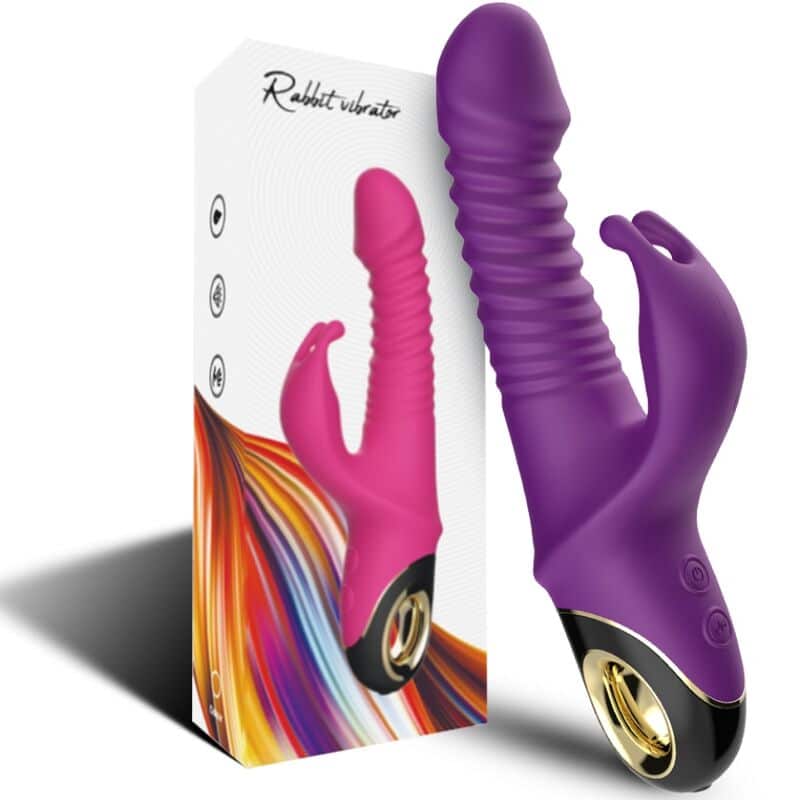 Armony - Zing Dildo Vibrador Coelho Roxo - Image 5