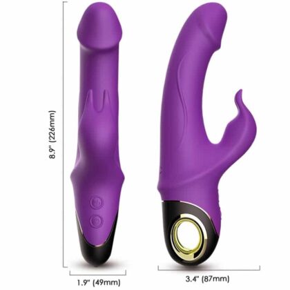 Armony - Meteror Dildo Vibrador Coelho Rotator Roxo