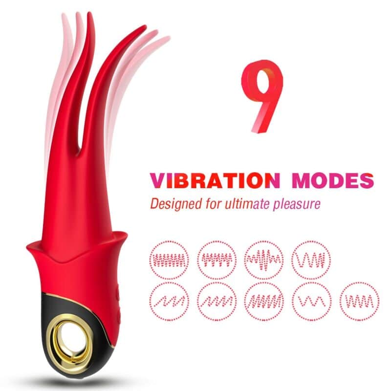 Armony - Shadow Vibrador Dupla Cabeça Provocando Vermelho