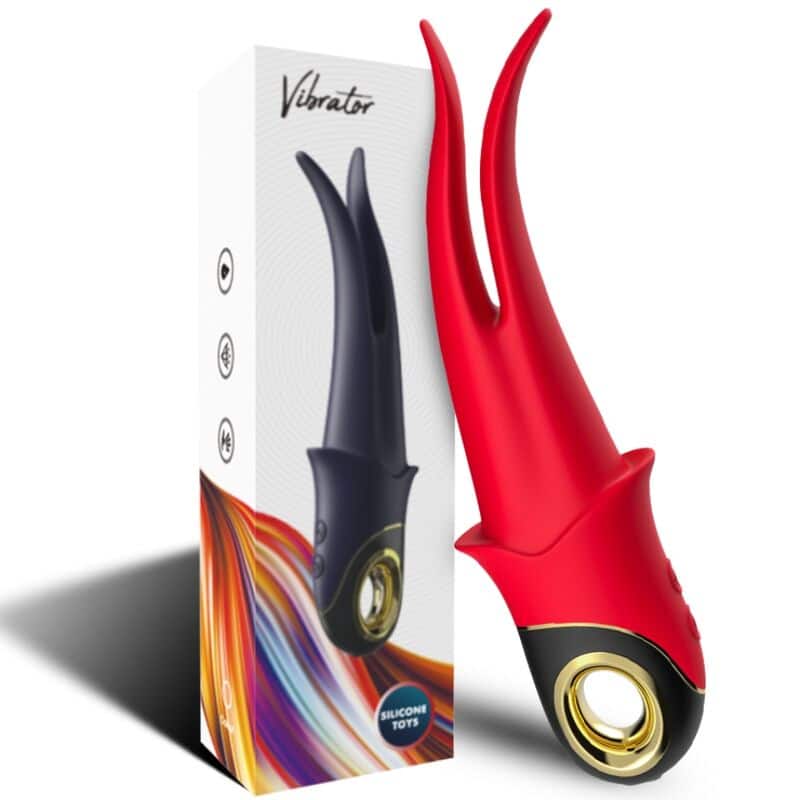 Armony - Shadow Vibrador Dupla Cabeça Provocando Vermelho - Image 6