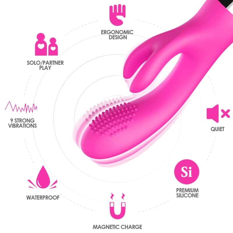 Armony - Vibrador Coelho Fúcsia - Image 3