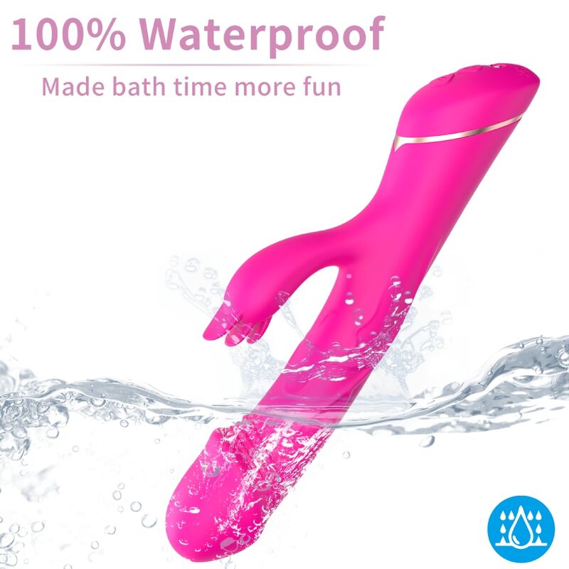 Armony - Dildo Vibrador Coelho Silicone Fúcsia - Image 3