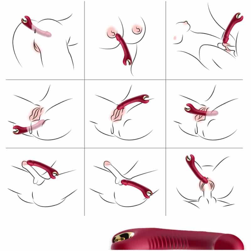 Armony - Prince Dildo Vibrador E Rotator Vermelho - Image 2