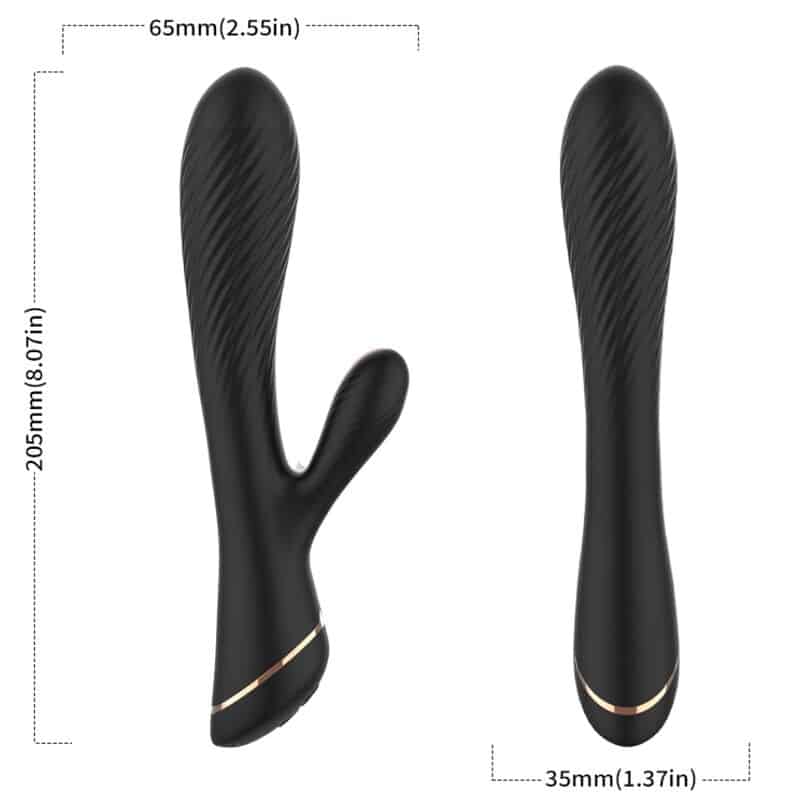 Armony - Vibrador Coelho Silicone Preto - Image 3
