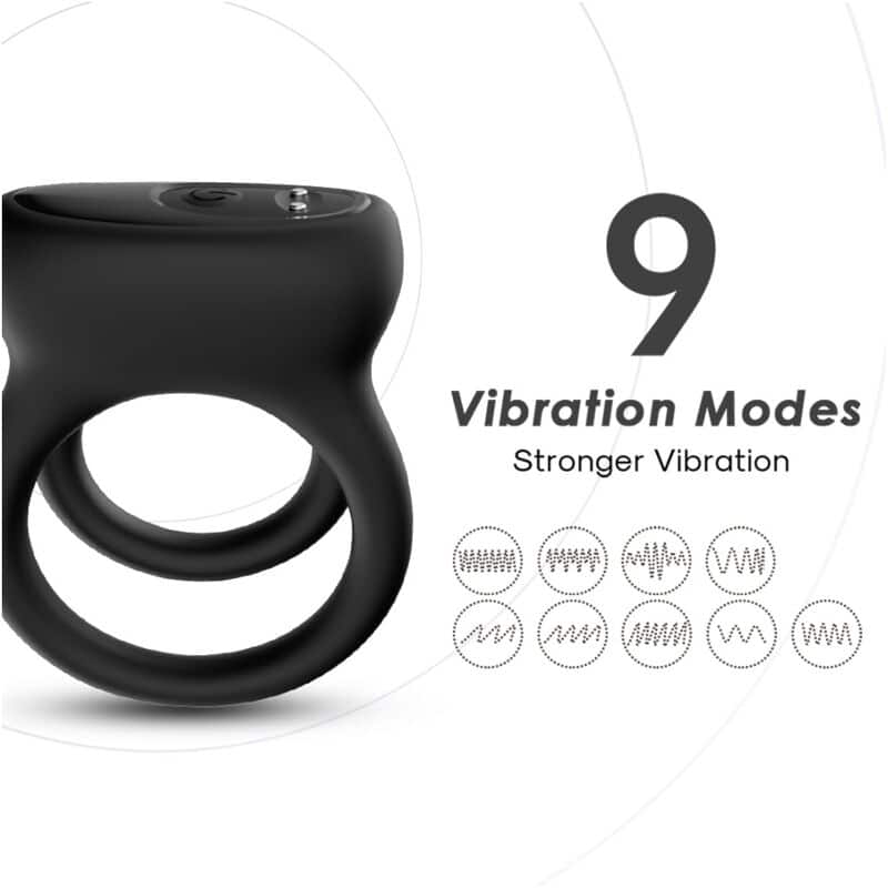 Armony - Vibrador De Anel Duplo Preto - Image 2