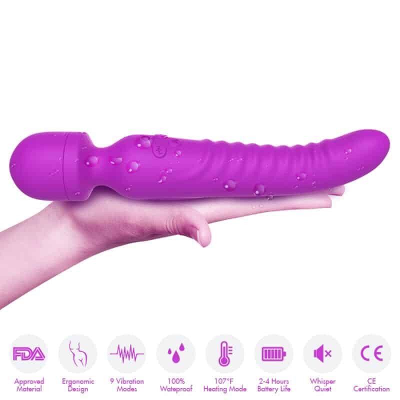 Armony - Massager Mission E Vibrador Efeito De Calor Roxo - Image 3