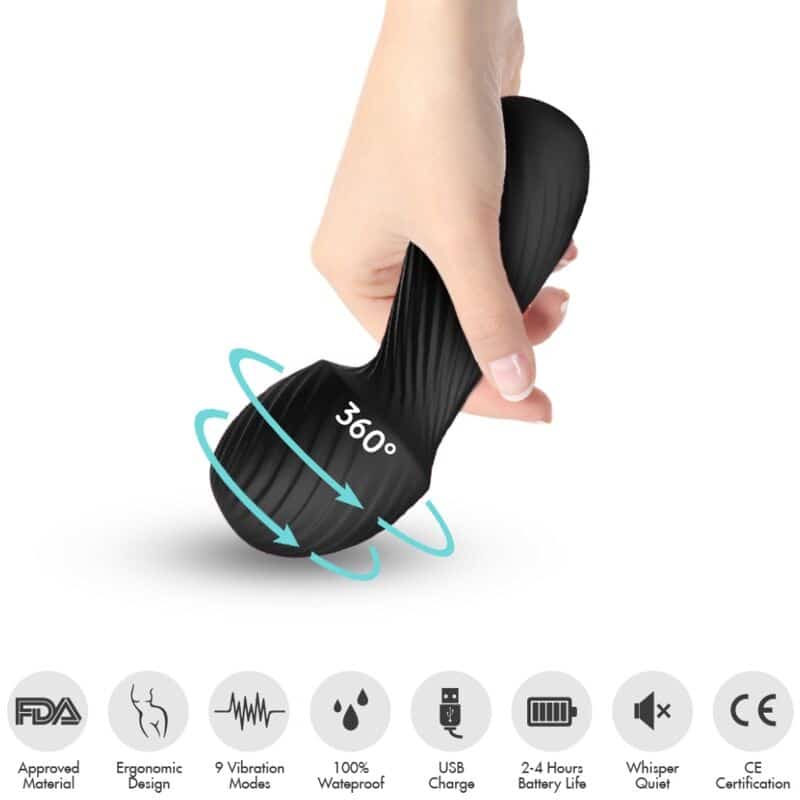 Armony - Dazzle Massager E Vibrador Pequeno Preto - Image 2
