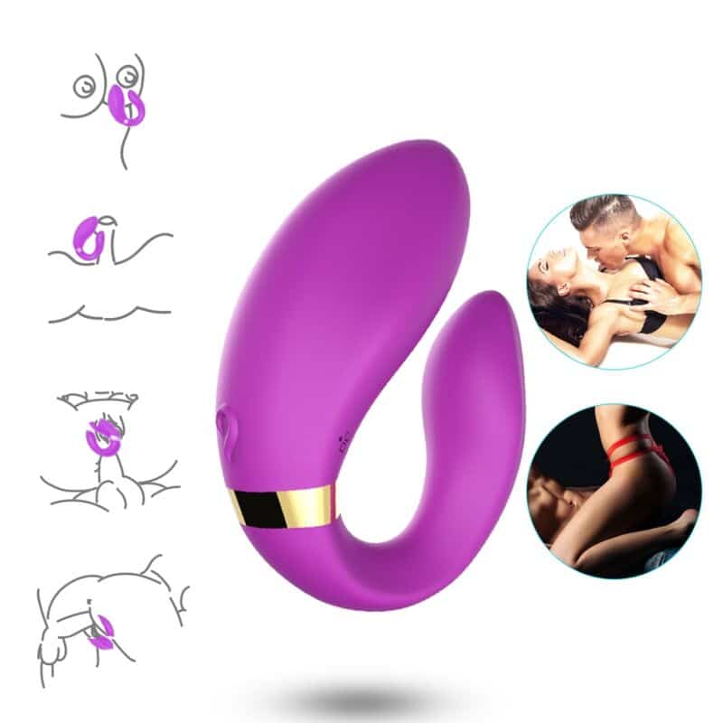 Armony - Vibrador Crescente Para Casais Com Controle Remoto Roxo - Image 2