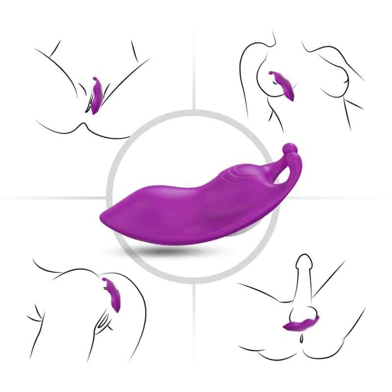 Armony - Honeybee Wearable Calças Vibrador G-Spot Controle Remoto Roxo - Image 2