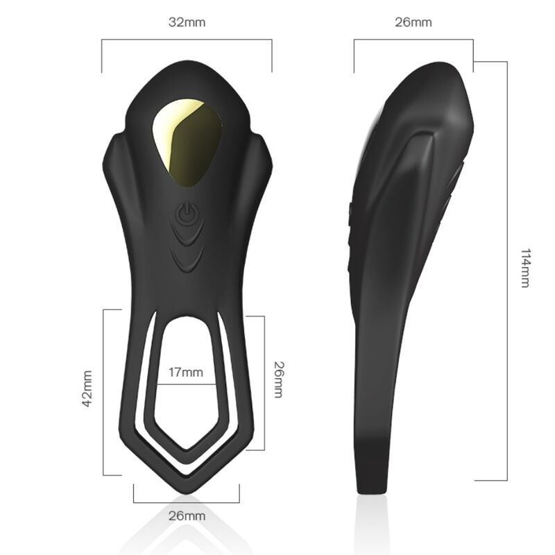 Armony - Vibrador Roadster Anel Duplo Controle Remoto Preto - Image 3