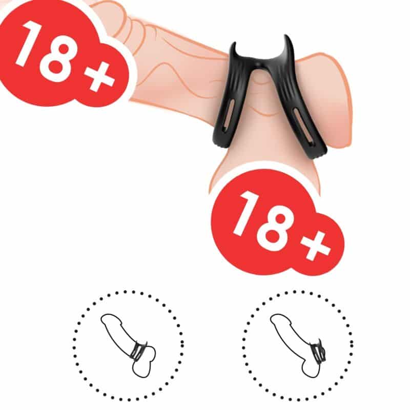 Armony - Anel Elástico Duplo Dualring Preto - Image 3