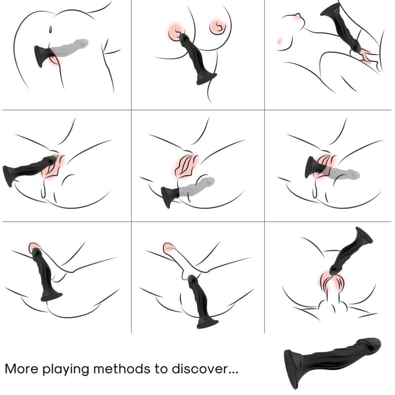 Armony - Vibrador Dildo E Plug Anal Controle Remoto Preto - Image 2