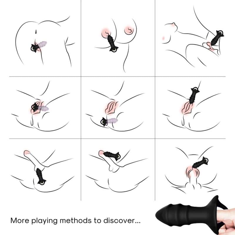 Armony - Vibrador De Dedo Kylin E Controle Remoto De Plug Anal Preto - Image 2