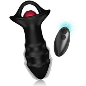 Armony - Vibrador De Dedo Kylin E Controle Remoto De Plug Anal Preto