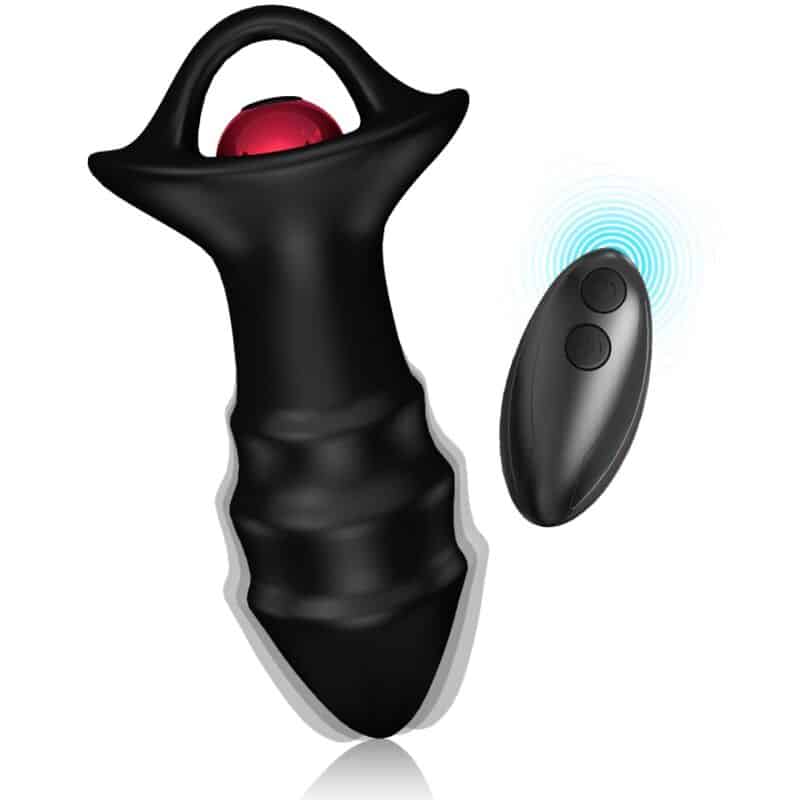 Armony - Vibrador De Dedo Kylin E Controle Remoto De Plug Anal Preto