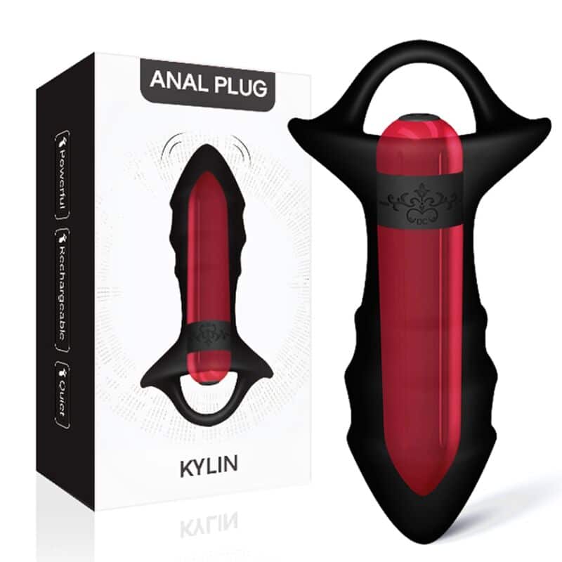 Armony - Vibrador De Dedo Kylin E Controle Remoto De Plug Anal Preto - Image 5