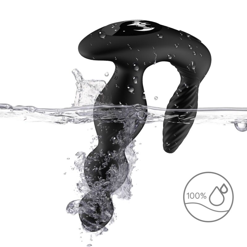 Armony - Vibrador E Estimulador Manfun Plug Anal Controle Remoto Preto - Image 3