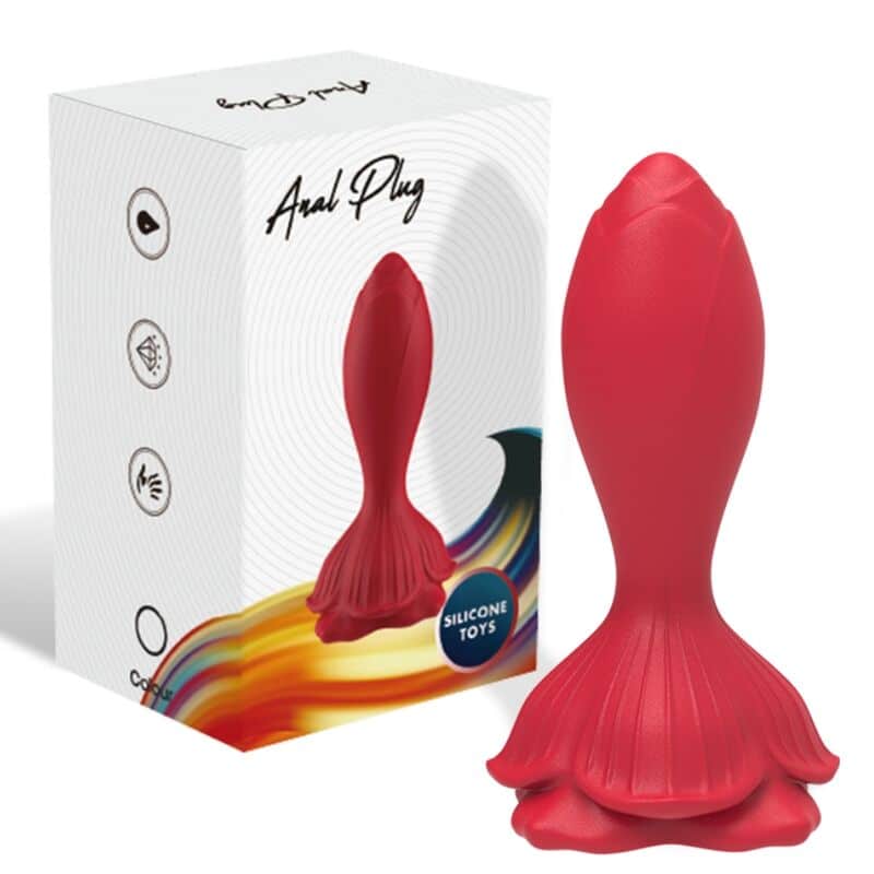 Armony - Vibrador Rosa E Plug Anal Pequeno Controle Remoto Vermelho - Image 5