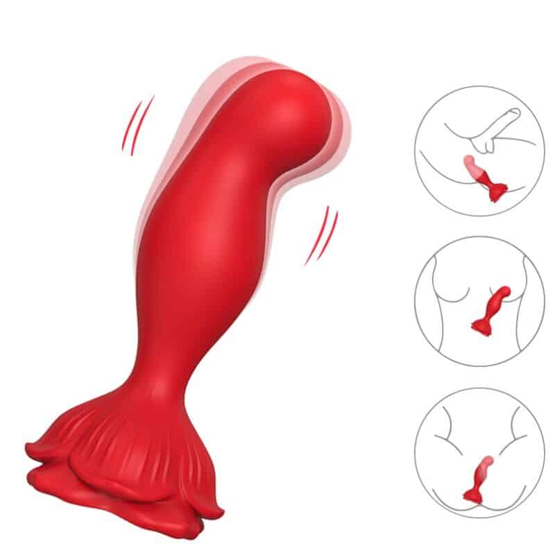Armony - Vibrador Rosa E Plug Anal Controle Remoto Vermelho - Image 4