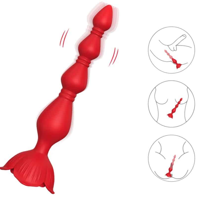 Armony - Pagode Vibrador Rosa E Plug Anal Vermelho - Image 2