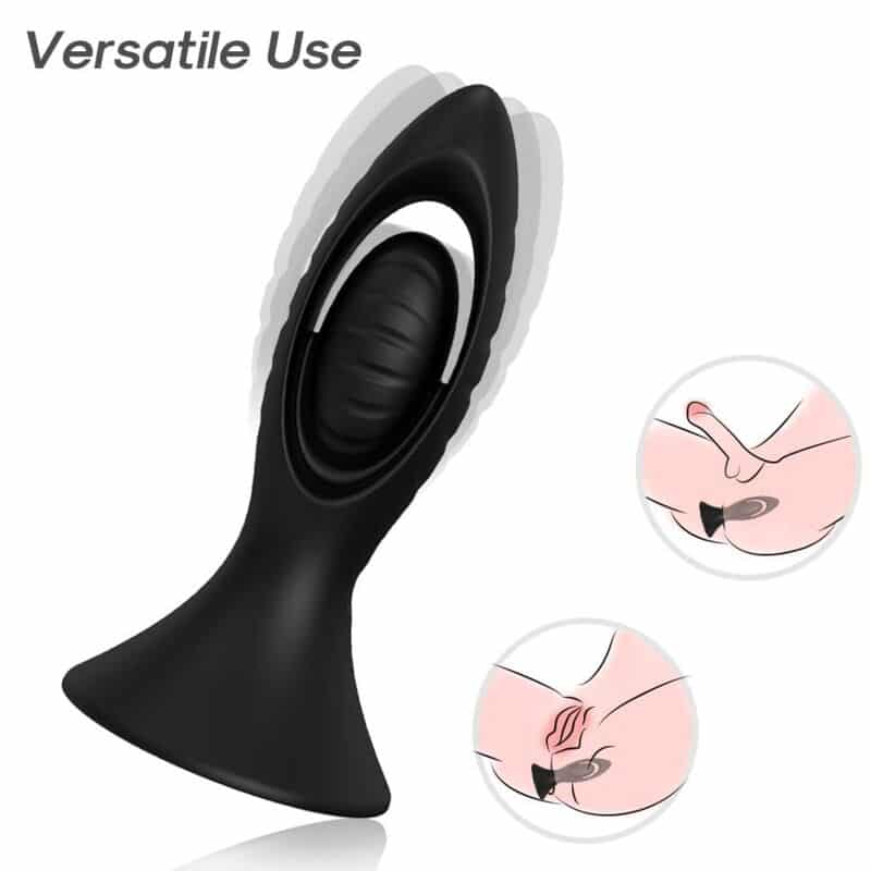 Armony - Vibrador E Plug Anal Silicone Preto - Image 2