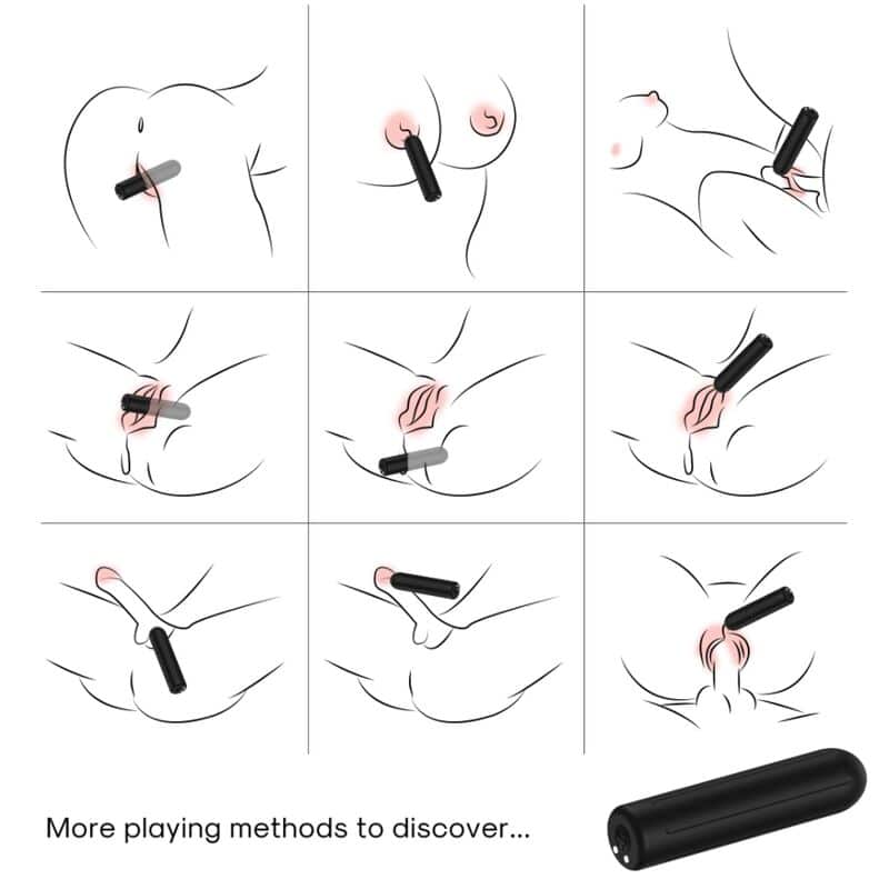 Armony - Warhead Vibrador Bala Controle Remoto Preto 2 Cm X 8.8 Cm - Image 4