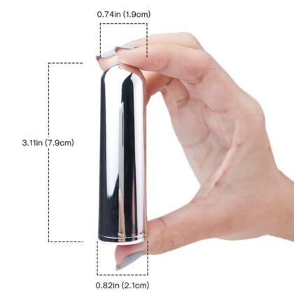 Armony - Bala Vibrador Prata 2.1 Cm X 7.9 Cm