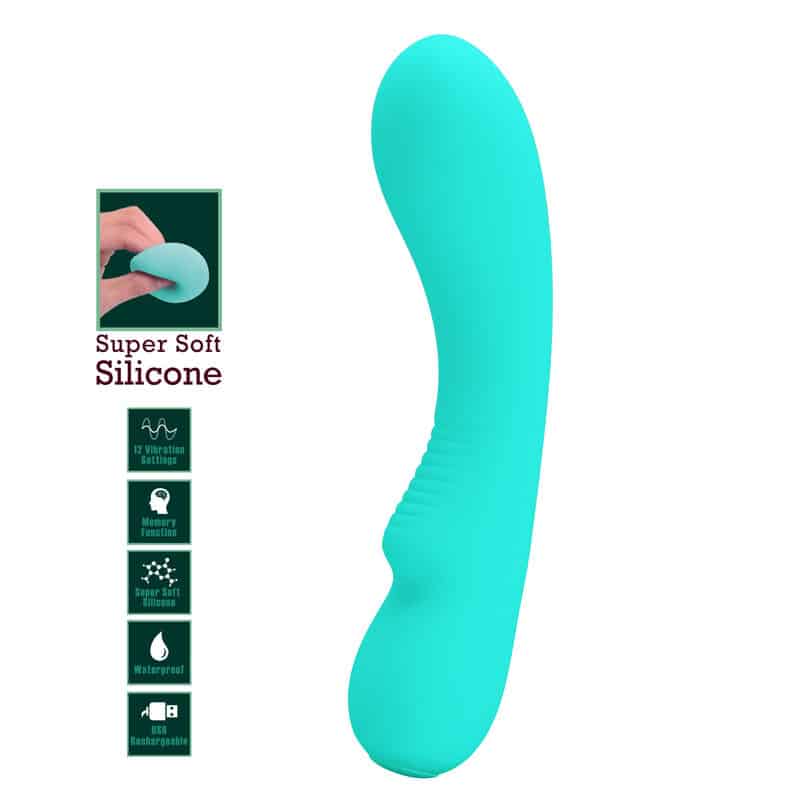Pretty Love - Vibrador Recarregvel Prescott Aqua Verde - Image 7