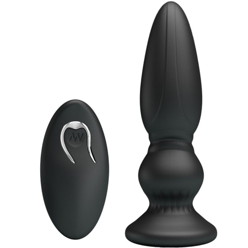 Mr Play - Plugue Anal De Controle Remoto Vibrador Poderoso Preto - Image 2