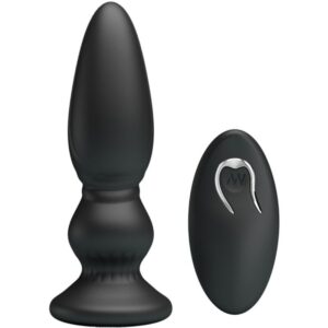Mr Play - Plugue Anal De Controle Remoto Vibrador Poderoso Preto