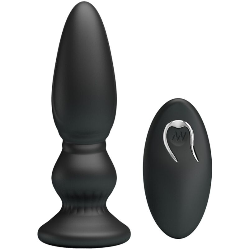 Mr Play - Plugue Anal De Controle Remoto Vibrador Poderoso Preto