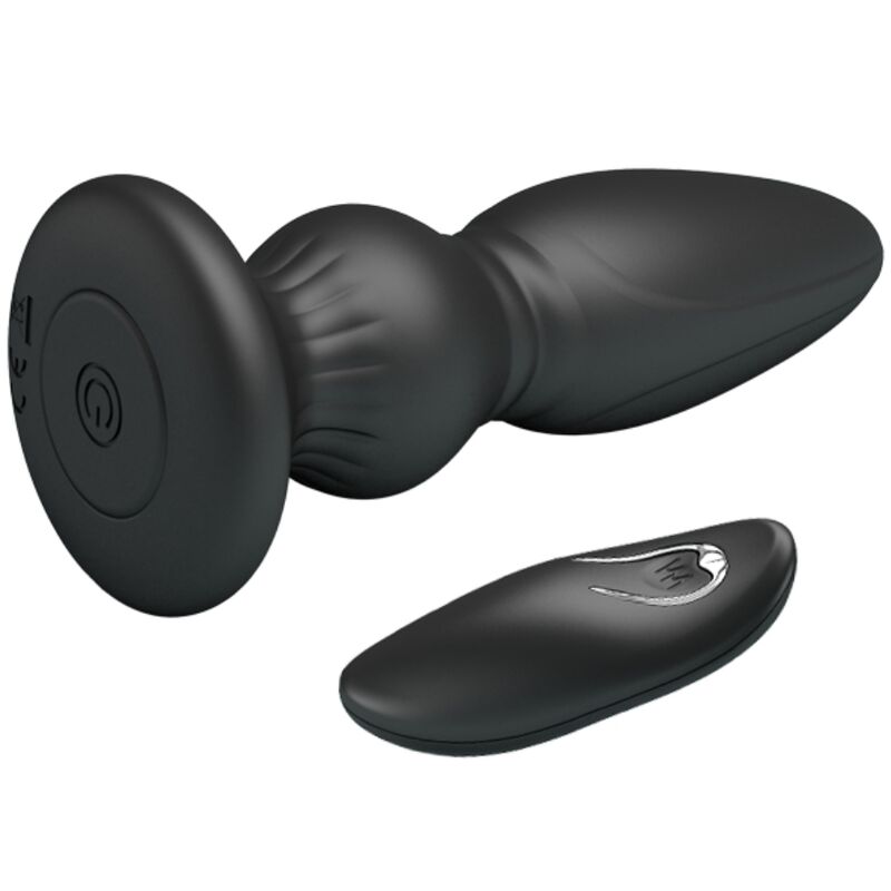 Mr Play - Plugue Anal De Controle Remoto Vibrador Poderoso Preto - Image 3