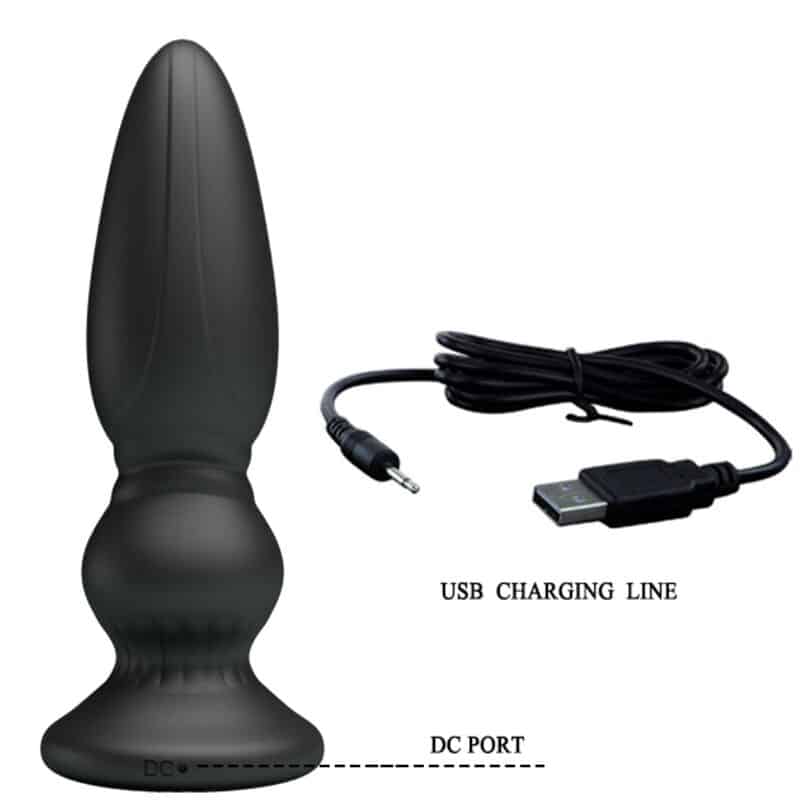 Mr Play - Plugue Anal De Controle Remoto Vibrador Poderoso Preto - Image 6
