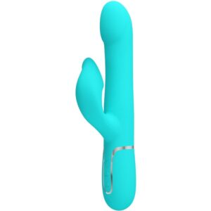 Pretty Love - Vibrador Coelho Pérolas Aqua Verde