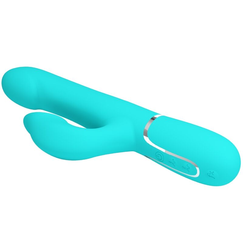 Pretty Love - Vibrador Coelho Pérolas Aqua Verde - Image 6