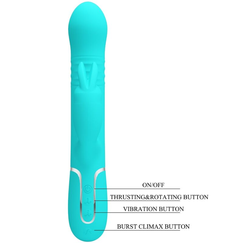 Pretty Love - Vibrador Coale Coale Pérolas Aqua Verde - Image 8