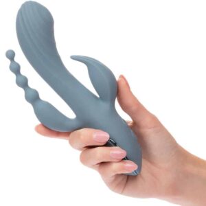 Calexotics - Vibrador Triplo Ecstasy Cinza