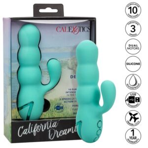 Calexotics - Vibrador Del Mar Diva Rabbir Aqua Green Por California Dreaming