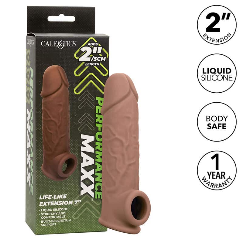 CalExotics - Extensão Life-Like Performance Maxx 7 Pele Marrom - Image 2