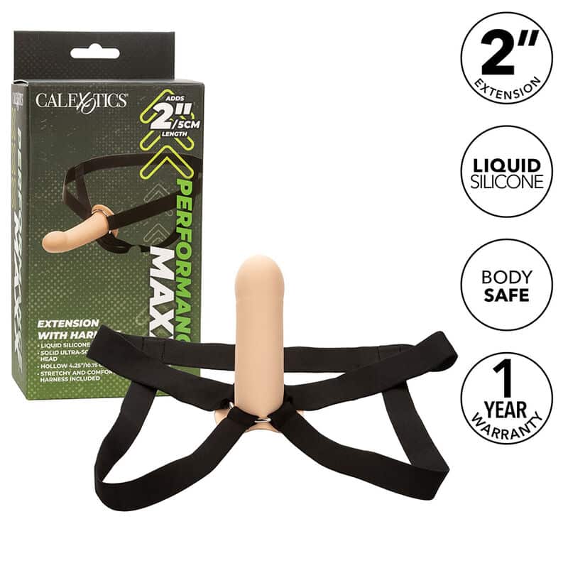 Calexotics - Extenso Performance Maxx Com Arnês Pele Leve - Image 2