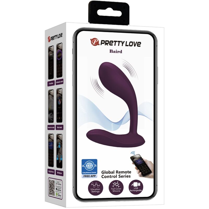 Pretty Love - Baird Ponto-G 12 Vibrações Recarregável Lilás App - Image 14