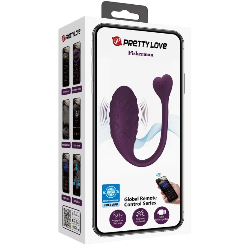 Pretty Love - Ovo Vibratório Fisher Controlado Por Aplicativo Lilás - Image 13